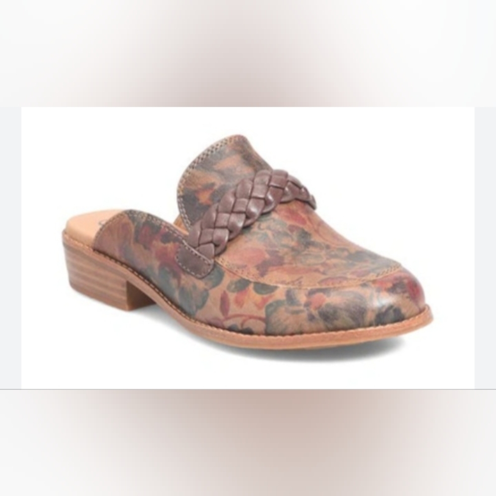 Sofft Nels Luxury Leather Women's Mule Loafers Flexible TPR Outsole New 6.5